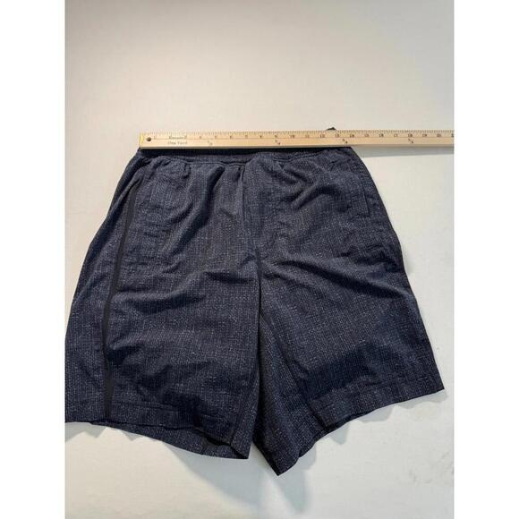 Lululemon Pace Breaker Lined 9" Running Gym Shorts Blue-Printed Mens Medium - Picture 4 of 6